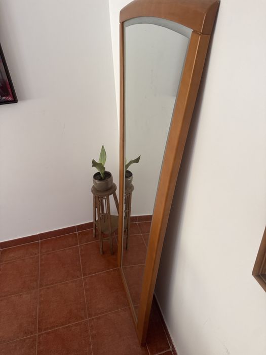 ESPelho de corpo inteiro em madeira