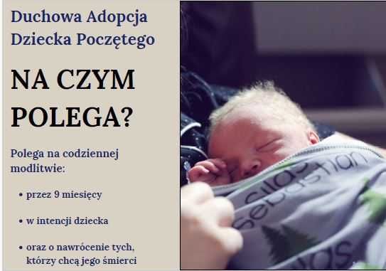 Plakaty Duchowa Adopcja, format B1, papier, 10 sztuk