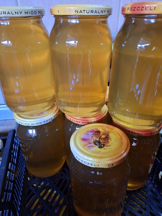 Miód Lipowy. Miodowy box. Pakiet 4 x słoik 900ml wysyłka gratis.