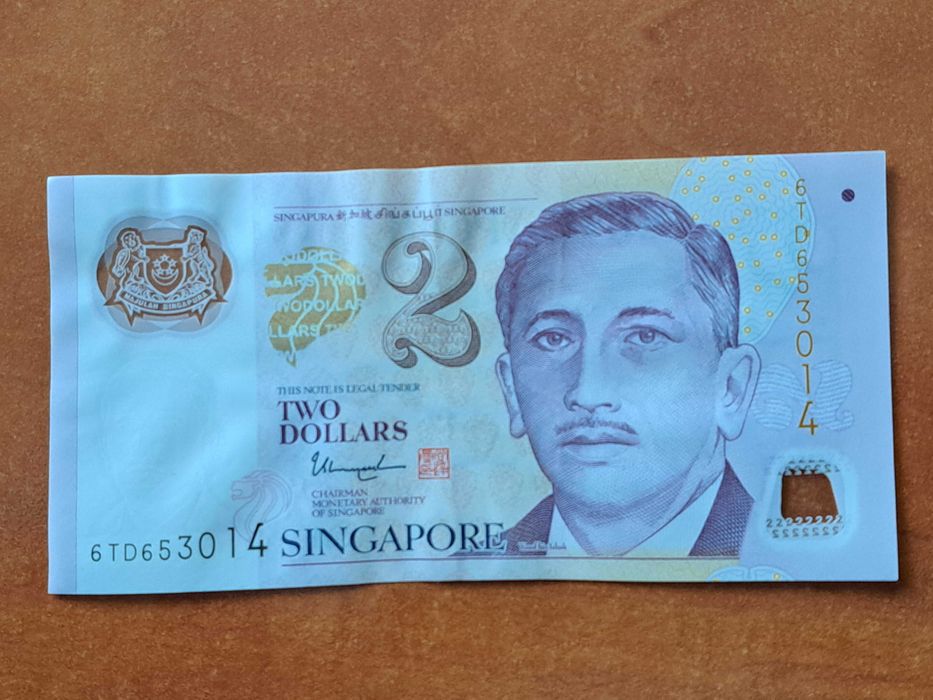 SINGAPUR 2 Dollars - Polimer