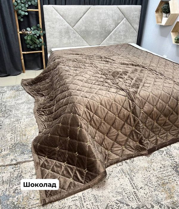 Суперціна! Велюрове покривало на ліжко велюровое покрывало