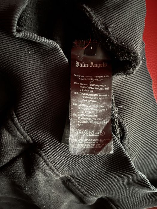 Black hoodie Palm Angels teddy break