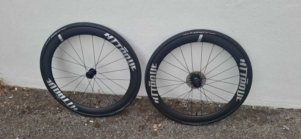 Rodas de ciclismo de estrada em Carbono perfil 50 mm