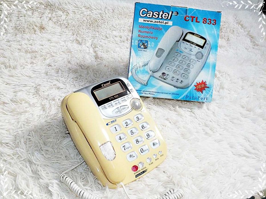 Castel CTL833 Telefon przewodowy z wyświetlaczem