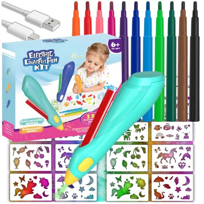 DŁUGOPIS 3D MAGICZNY PEN Dla Dzieci Do Malowania Zestaw Szablony