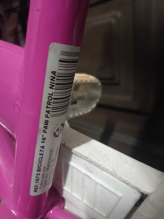 Bicicleta de criança roda 16" Patrulha Pata Skye