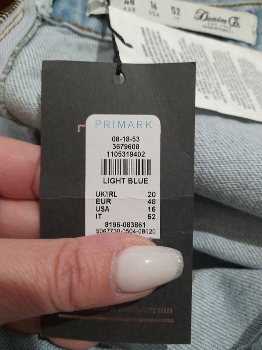 Denim Co Primark нова бавовняна джинсова міні-спідниця