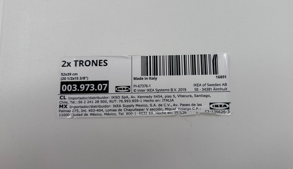 2 Sapateiras/arrumação IKEA TRONES brancas