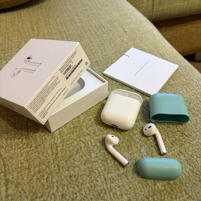 Apple AirPods 2 (з коробкою + Чохол)