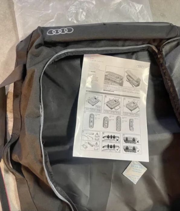 AUDI torba z uchwytami czarna duza raczki podgumowana  rozmiar M