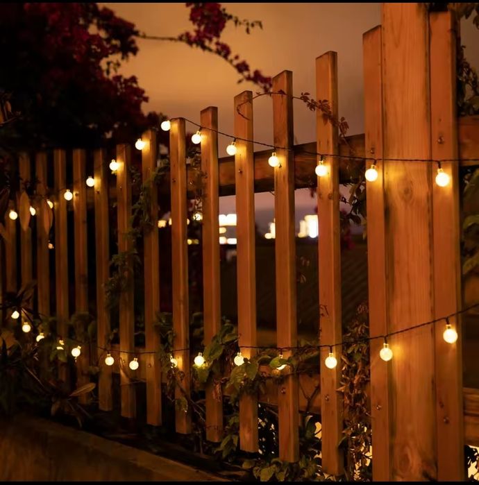 Decoração leds jardim 22 metros