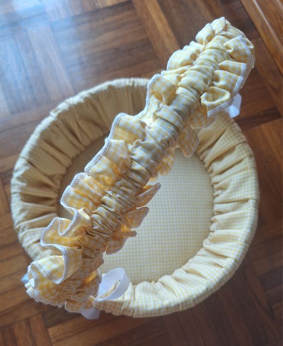 Cesta forrada com tecido