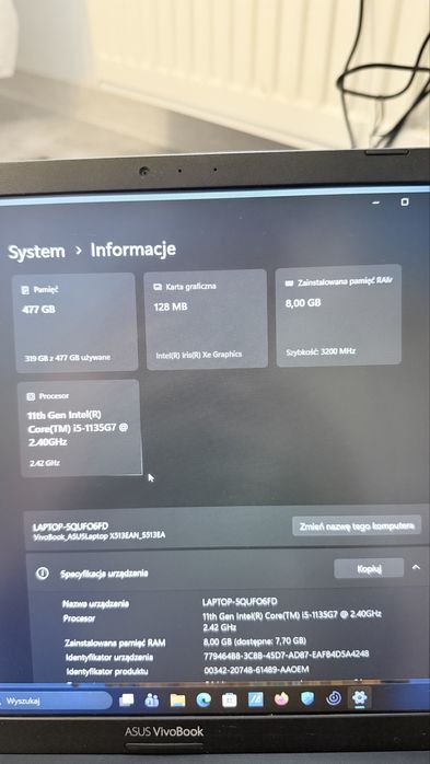 ASUS VivoBook 11th i5