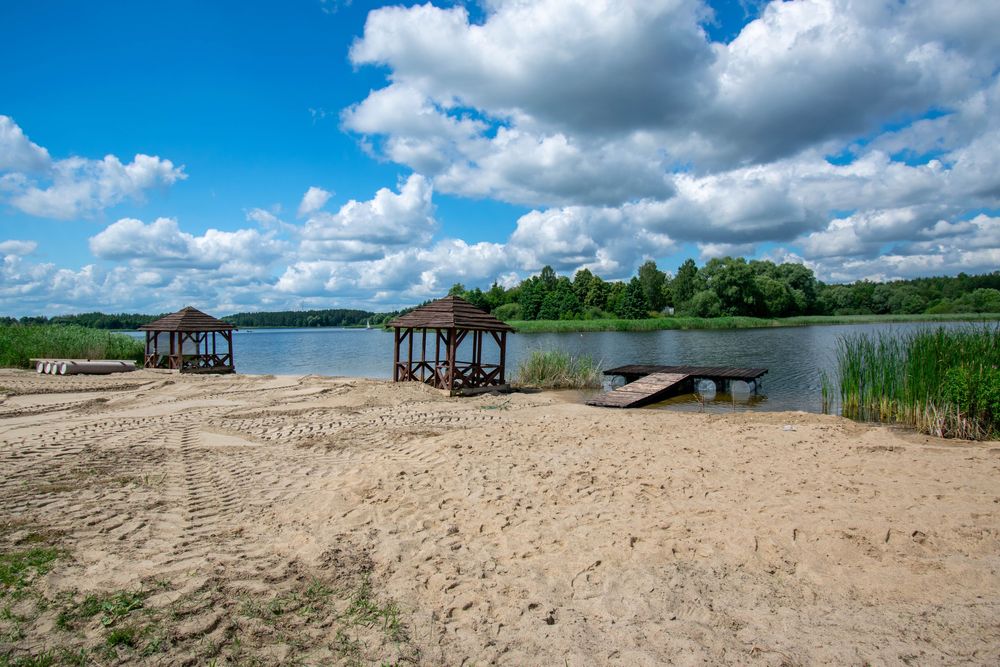 Domek z własną plażą na mazurach
