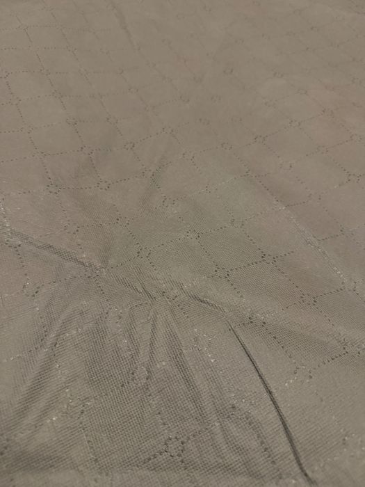 Szary, czarny, dwustronny koc na plażę, duży, lekki