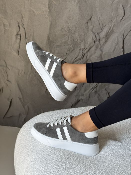 Кеди з натуральної замші