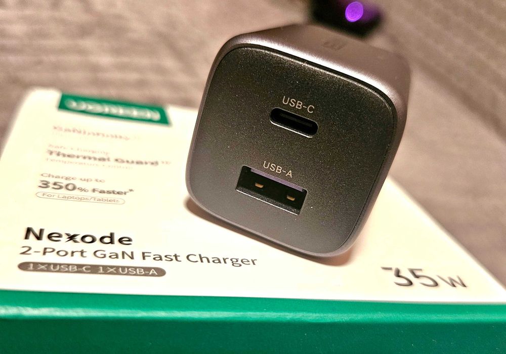 Продам ускоренную Nexod сертифицированную GaN зарядку от Ugreen 35W