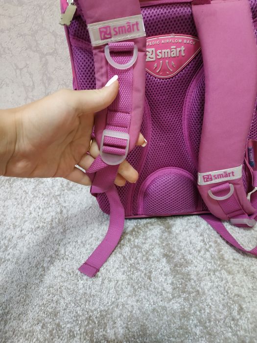 Школьный рюкзак каркасный и ортопедический smart для девочки