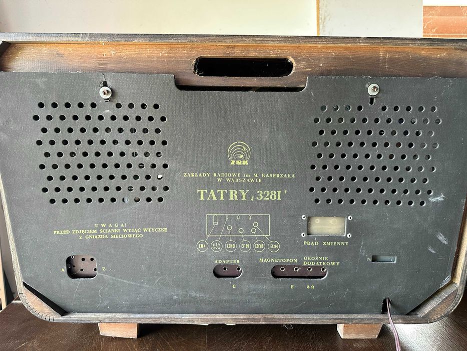 Radio lampowe ZRK Tatry 3281