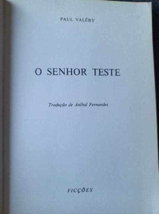 O Senhor Teste - Paul Valery