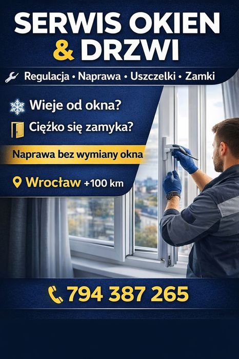Okno nie domyka się? Naprawa i regulacja dziś – Wrocław