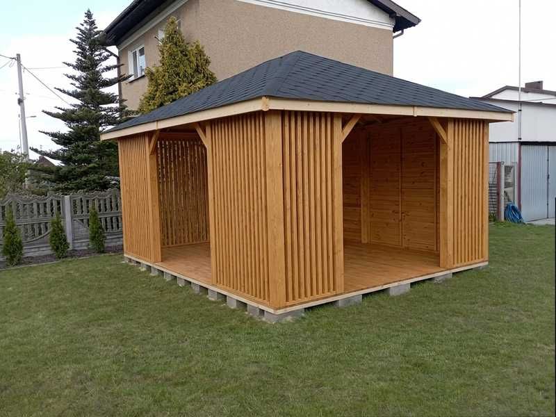 ALTANA 9 4x4m Panele Pionowe Impregnacja +Gont Prosto od Producenta