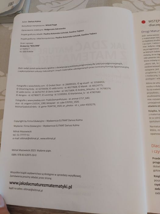 Matematyka rozszerzona maturalne karty pracy