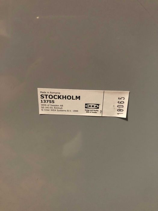 Moldura para espelho, modelo STOCKHOLM IKEA, chapa de nogueira