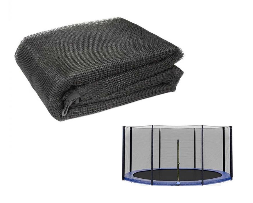 Siatka do trampoliny 426 cm montowana w rękawach słupków