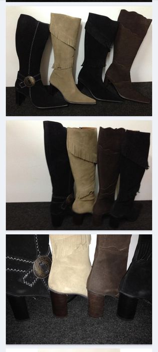 Sapatos/botas novos em pele
