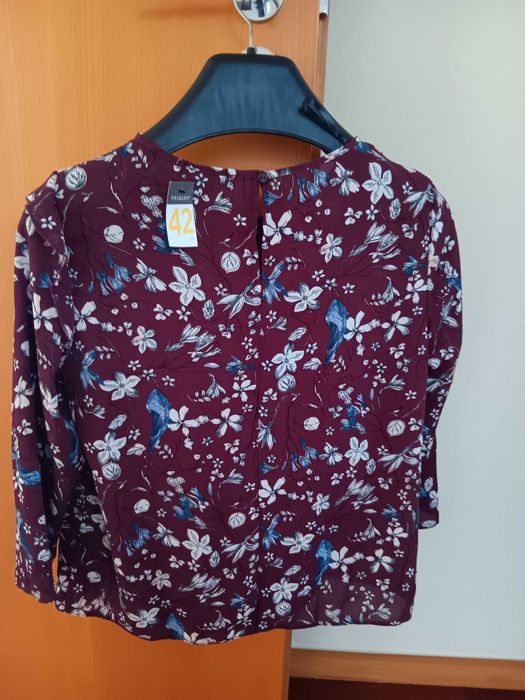 BLUSA estampada com folho
