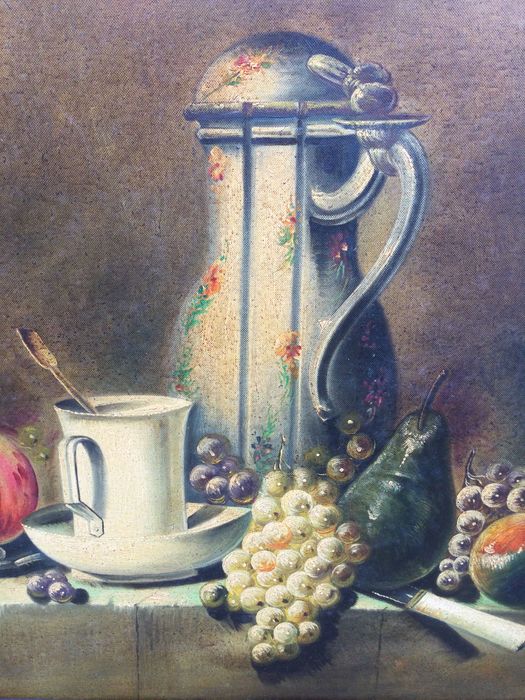 Pintura a óleo Pinto da Silva Assinada 1986 Original