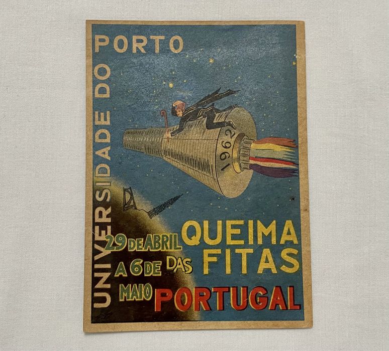 Brochura panfleto Queima das Fitas Porto 1962