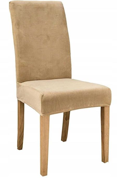 6x POKROWIEC NA KRZESŁO WELUR Uniwersalny Welurowy Pokrowce na krzesła