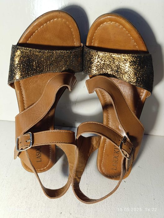 sandały skórzane Lasocki