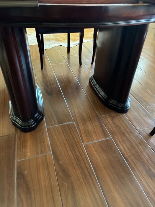 Mesa de jantar com 2.00 x 108 com 6 cadeiras