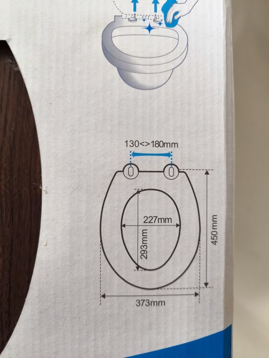 Tampa de sanita Sensea cor nogueira NOVA