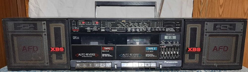Panasonic (National) RX-CW55L 65-74 MHz. Винтажная рабочая магнитола, Made in Japan. 1987 год.
