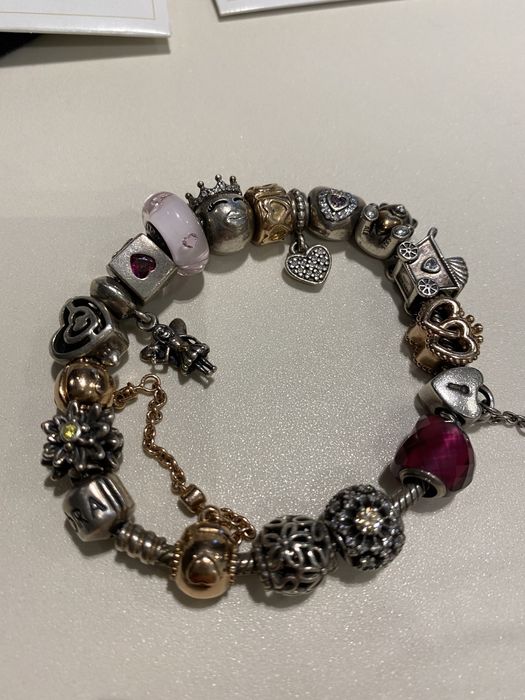 Пандора оригінал браслет з шармами