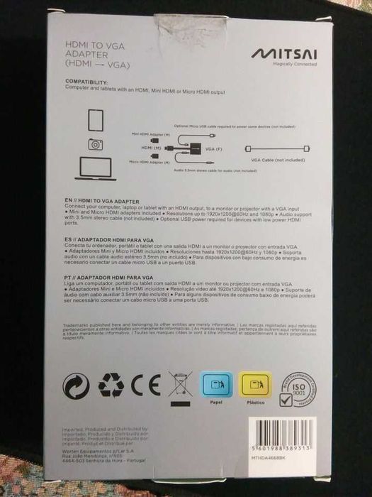 Conversor de HDMI para VGA
