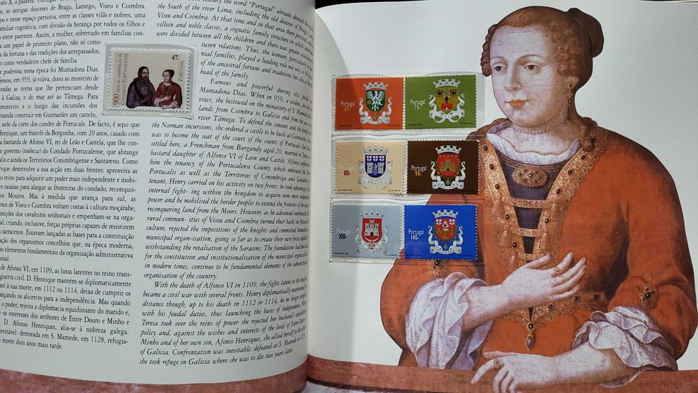 Raro livro dos CTT Portugal em selos 1996 edição especial OSCE