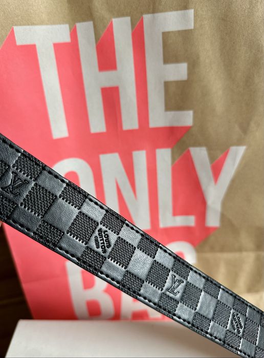 Pasek Męski Louis Vuitton – Czarny Damier Infini / Graphite  Premium
