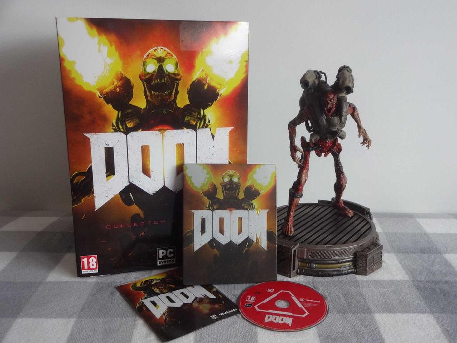DOOM 2016 - Kompletna Edycja Kolekcjonerska z Figurką PC STAN IDEALNY