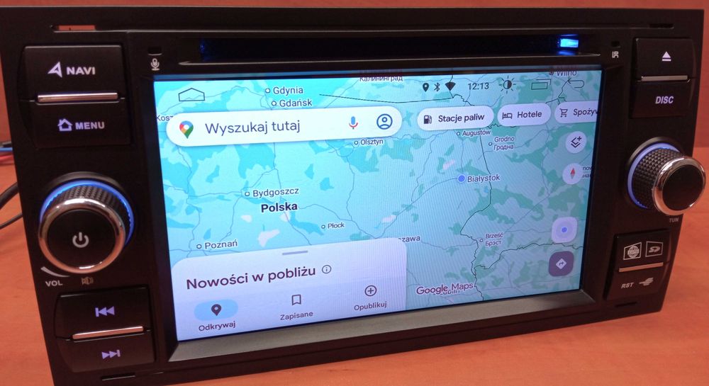 Radio 2DIN z DVD, GPS, WiFi, Bluetooth 7" Android 2/32GB Ford - zestaw