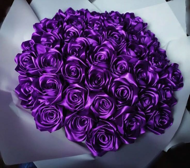 Букети з атласної стрічки/букеты из атлсных  лент