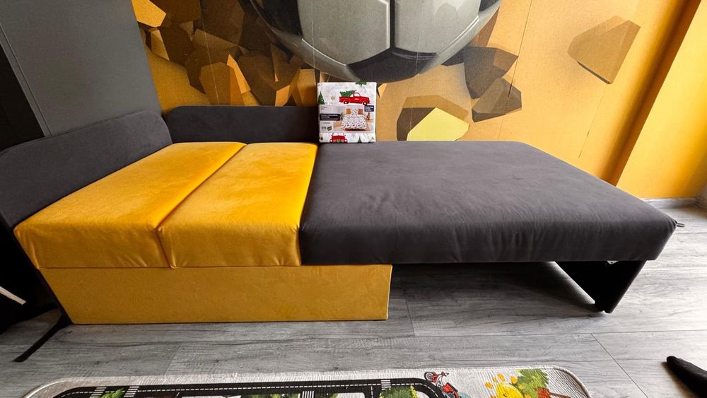 Łóżko 180x80 z aksamitnego materiału