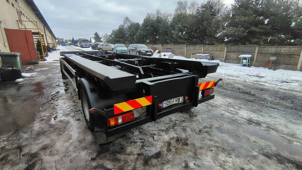 Meiller G 18ZL  MEILLER Przyczepa do przewozu KONTENERÓW-Hakowca R19,5 bliżniaki