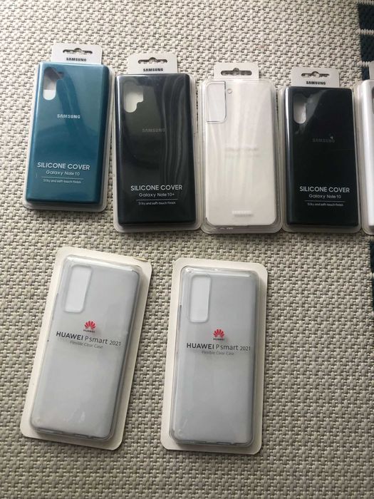 Lote de 9 Capas Originais Samsung e Huawei – Novas e Seladas