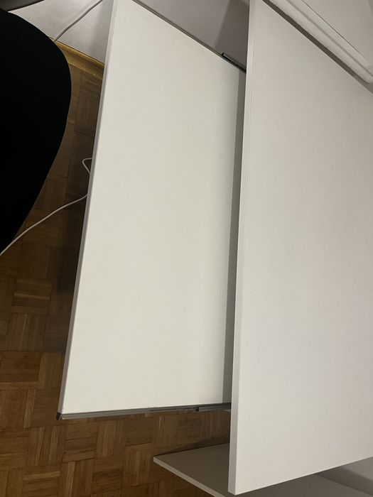 biurko białe - blat 100x80 cm