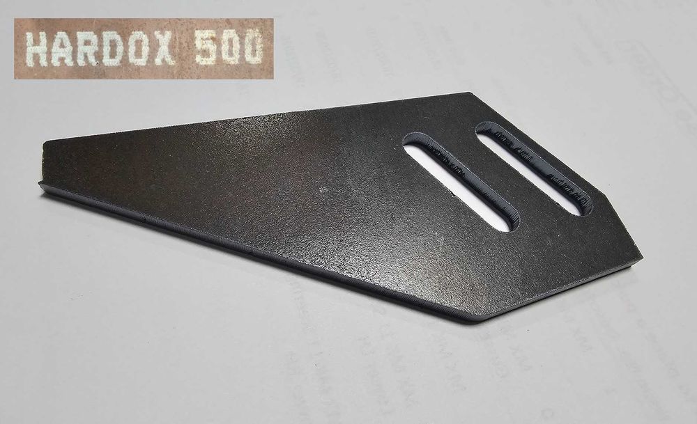 Nóż podcinacza przystawki do kukurydzy 220x60x6  Hardox OROS CLAAS